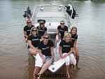 the girls and SAN, a mate used his boat for the chicks ride wake day