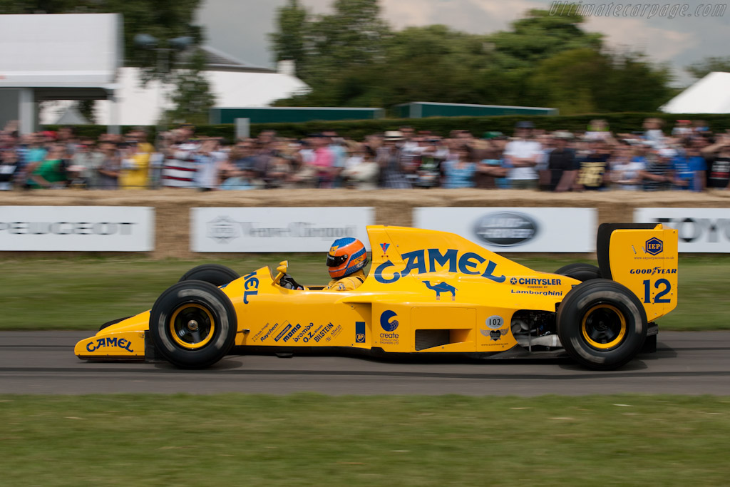 Lotus 102 Lamborghini - Chassis: 102/4 - Driver: Martin Donnelley - 2011 Goodwood Festival of Speed