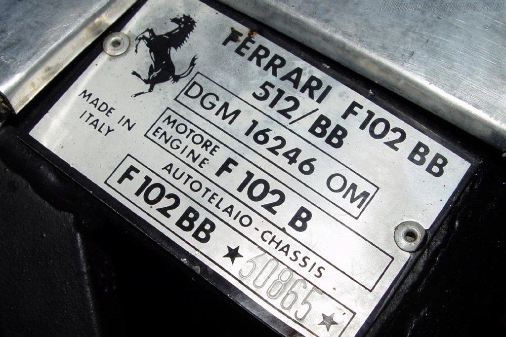 Ferrari 512 BB - Chassis: 30865  - 2003 Bonhams Gstaad Auction