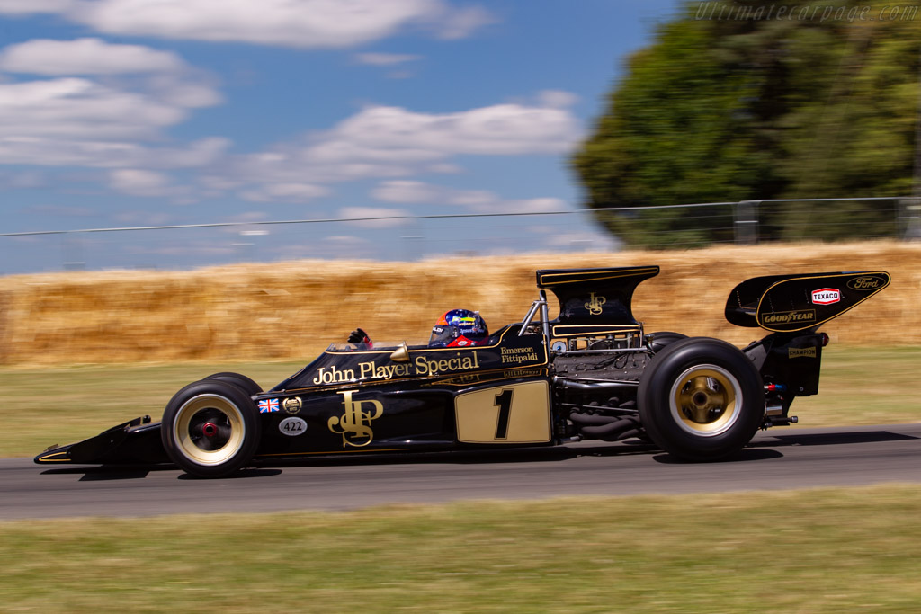 Lotus 72 Cosworth - Chassis: R5 - Driver: Emerson Fittipaldi - 2019 Goodwood Festival of Speed
