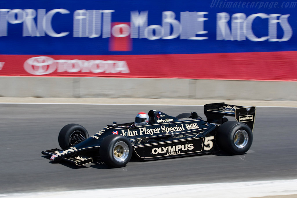 Lotus 79 Cosworth - Chassis: 79/4 - Driver: Mario Andretti - 2008 Monterey Historic Automobile Races
