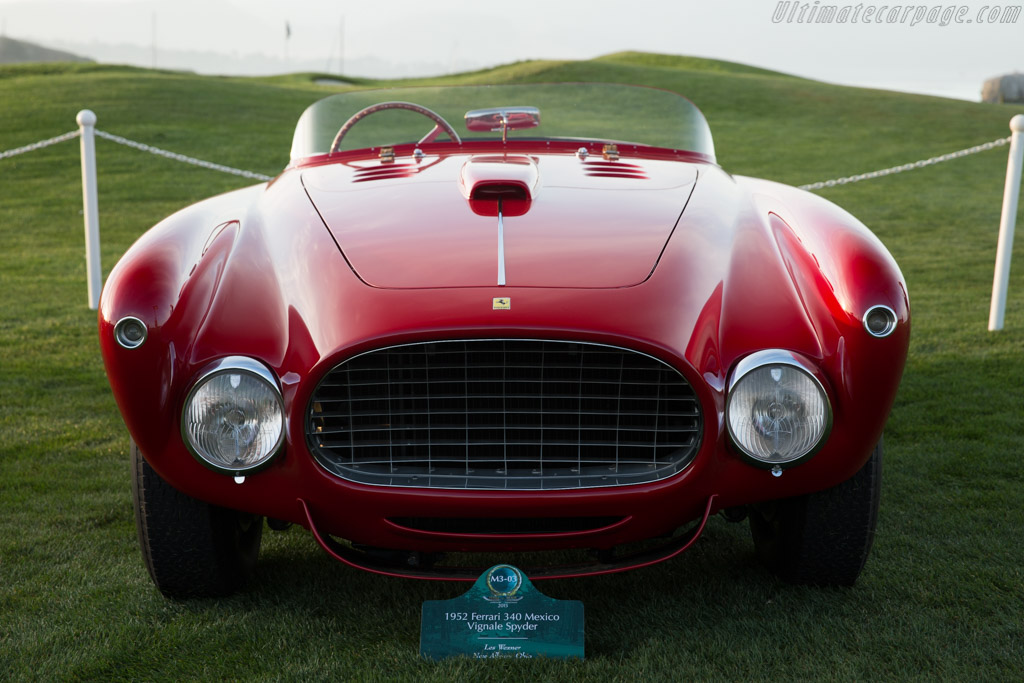 Ferrari 340 Mexico Vignale Spyder - Chassis: 0228AT  - 2015 Pebble Beach Concours d'Elegance