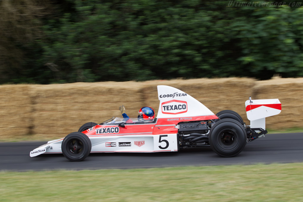 McLaren M23 Cosworth - Chassis: M23-5 - Driver: Emerson Fittipaldi - 2014 Goodwood Festival of Speed