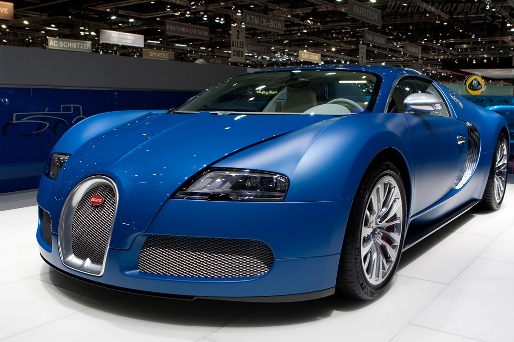 Bugatti Veyron 16.4 Bleu Centenaire   - 2009 Geneva International Motor Show