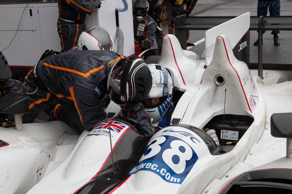 Sam Hancock strapped in   - 2012 WEC 6 Hours of Spa-Francorchamps