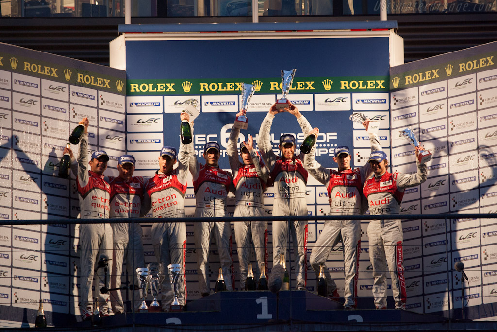 The podium   - 2012 WEC 6 Hours of Spa-Francorchamps
