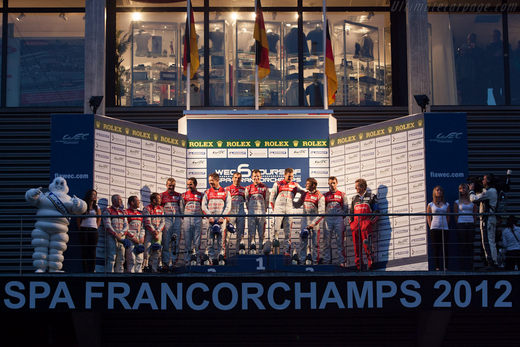 The podium   - 2012 WEC 6 Hours of Spa-Francorchamps