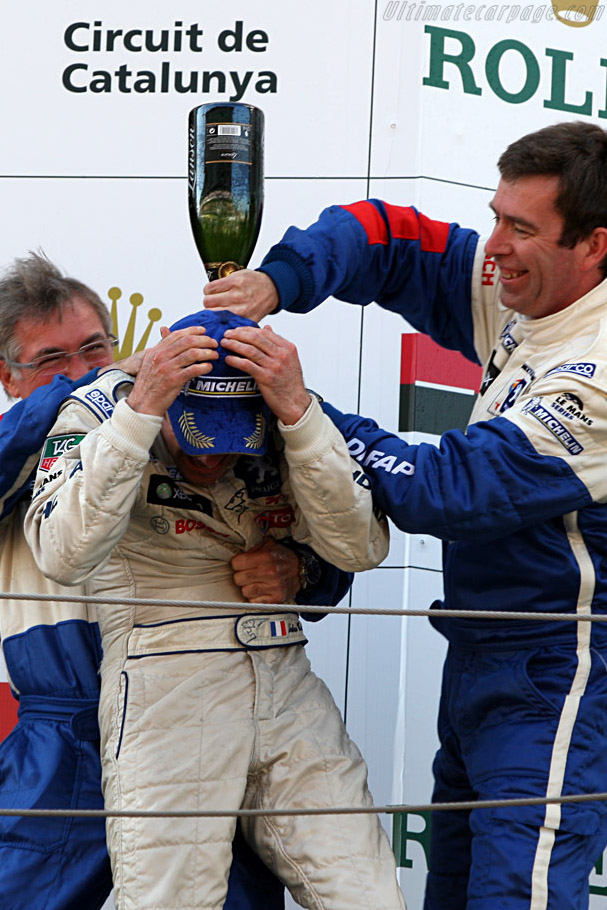 A bubbly shower for 'Quick Nic'   - 2008 Le Mans Series Catalunya 1000 km