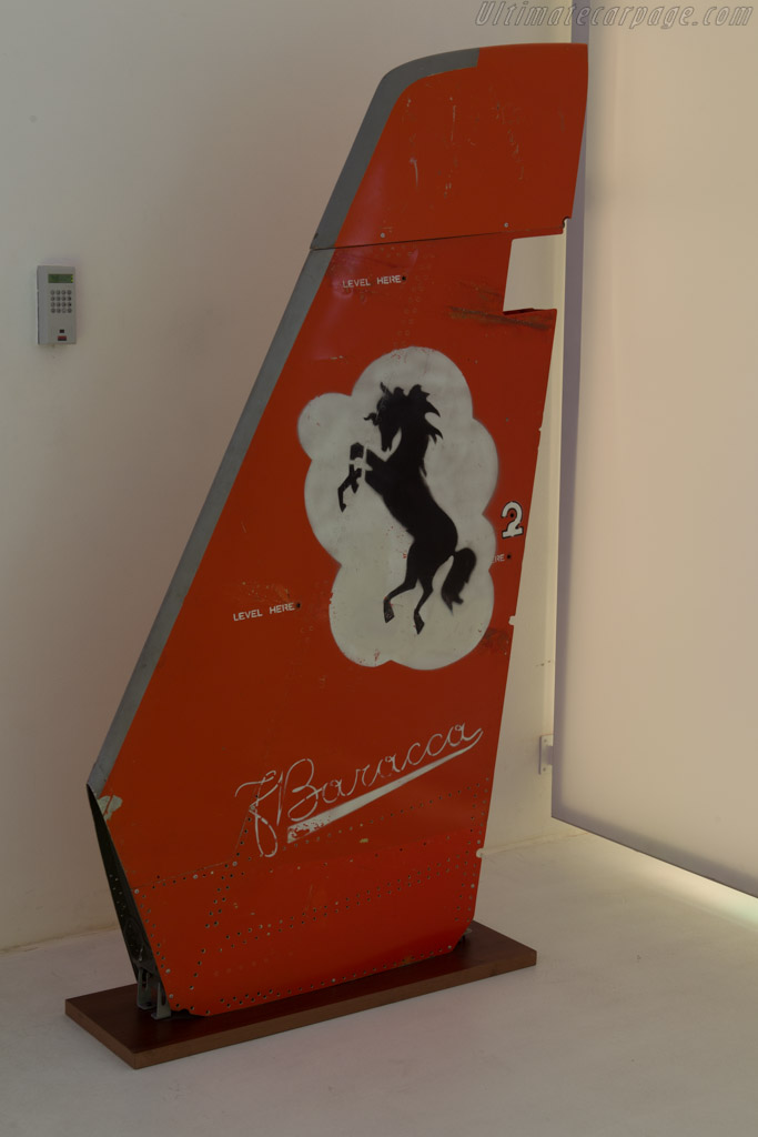 Tail of Francesco Baracca's airplane   - Museo Casa Enzo Ferrari