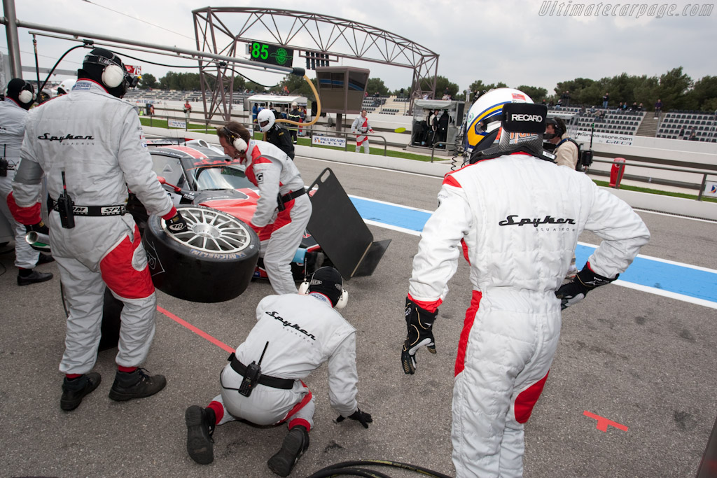 Spyker Stop - Chassis: XL9AB01G37Z363190  - 2010 Le Mans Series Castellet 8 Hours