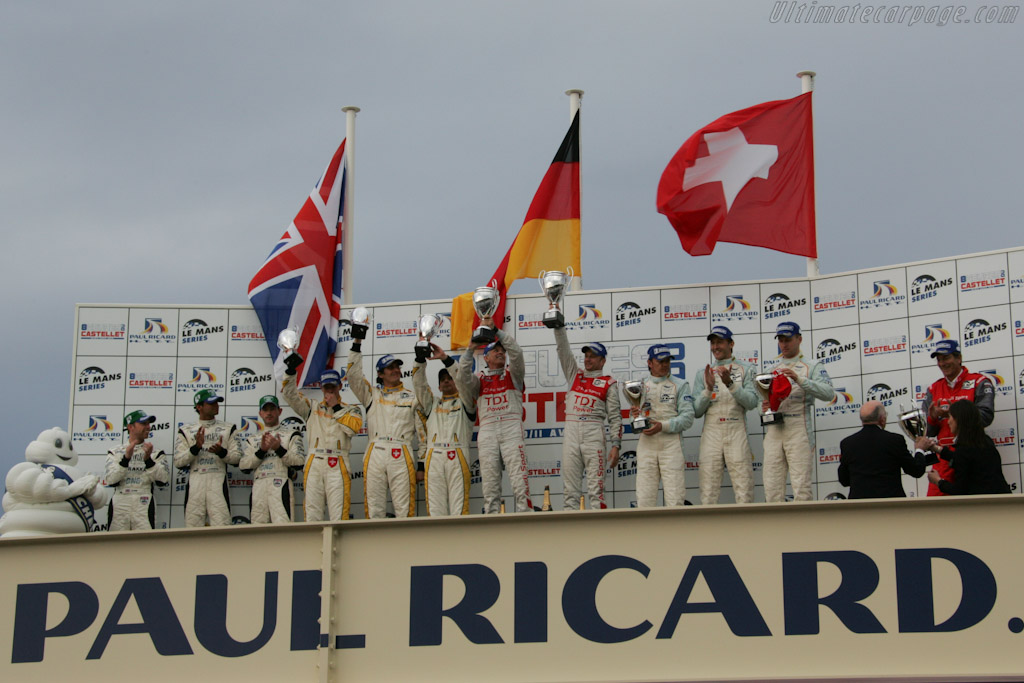The LMP1 Podium   - 2010 Le Mans Series Castellet 8 Hours