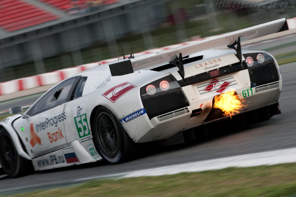 Fire in the hole! - Chassis: LA01059  - 2009 Le Mans Series Catalunya 1000 km