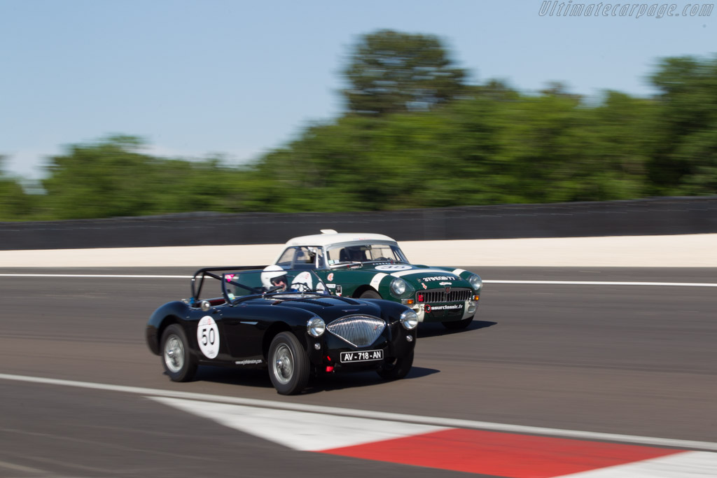 Austin Healey 100M - Chassis: BN2L/231478 - Driver: Jean-Marie Fabre / Jean Berchon - 2014 Grand Prix de l'Age d'Or