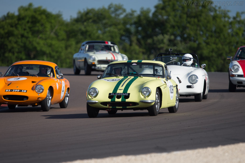 TVR Grantura Mk2 - Chassis: 7F341 - Driver: Laurent Guignot - 2014 Grand Prix de l'Age d'Or