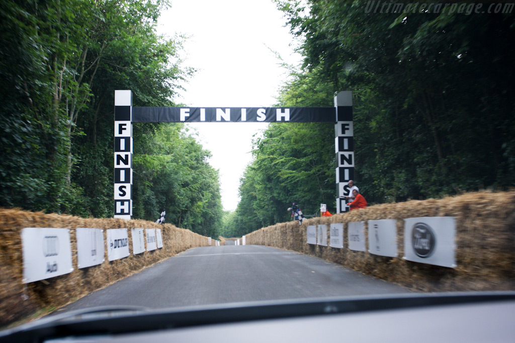 ... and through the finish.   - 2009 Goodwood Festival of Speed