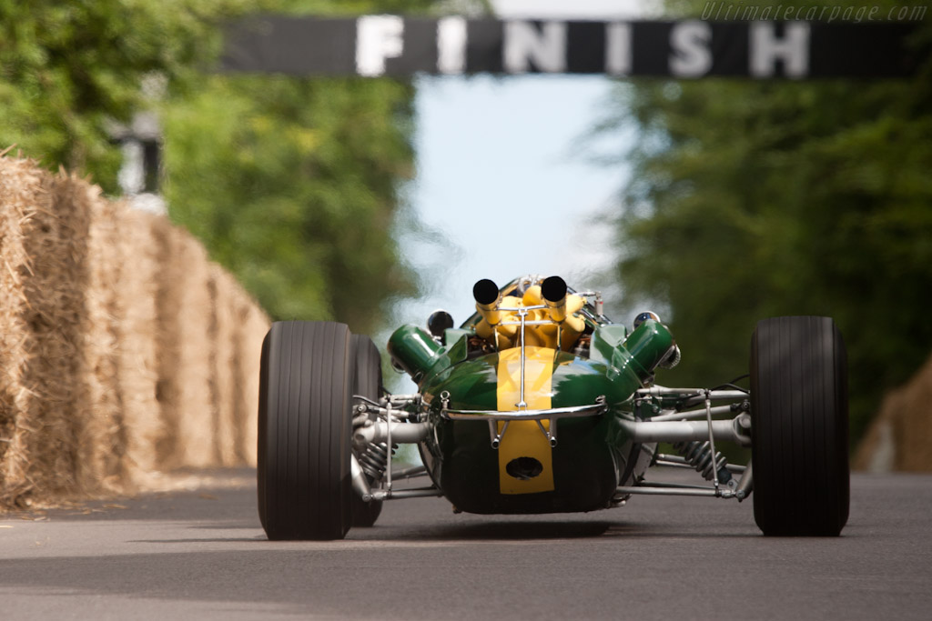 Lotus 38 Ford - Chassis: 38/1 - Entrant: The Henry Ford Museum - Driver: Sir Jackie Stewart - 2010 Goodwood Festival of Speed