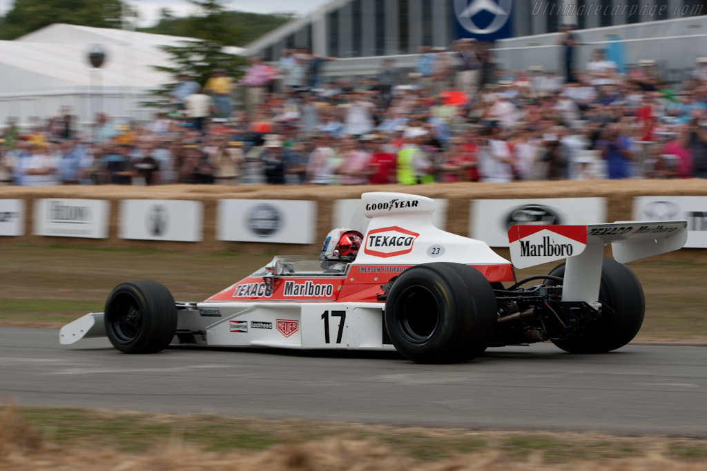 McLaren M23 Cosworth - Chassis: M23-4 - Driver: Emerson Fittipaldi - 2010 Goodwood Festival of Speed