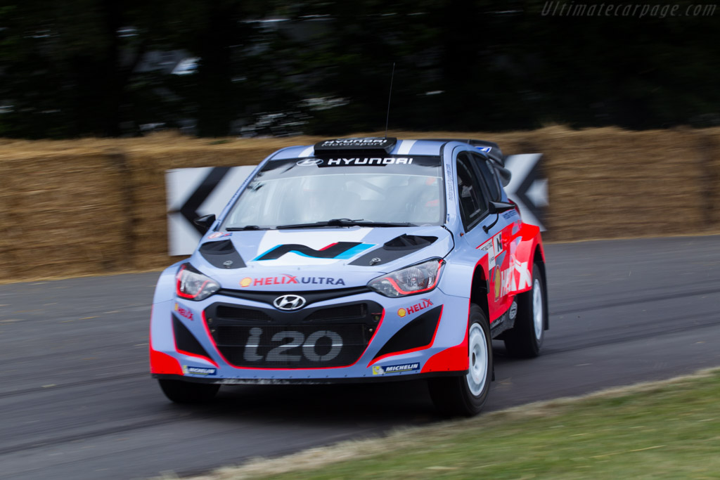 Hyundai i20 WRC  - Entrant: Hyundai Motor UK - Driver: Daniel Sordo - 2014 Goodwood Festival of Speed