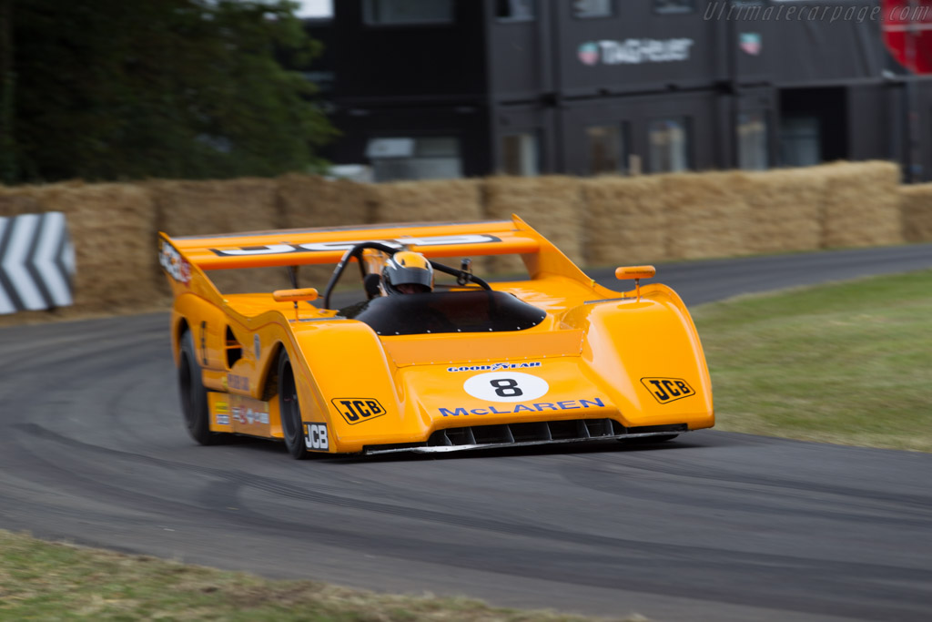 McLaren M8FP Chevrolet  - Entrant: Sir Anthony Bamford - Driver: Andrew Newall - 2015 Goodwood Festival of Speed