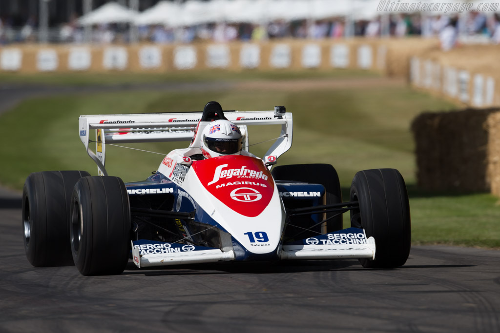 Toleman TG184 Hart - Chassis: TG184-01 - Entrant: Alstons Upholstery - Driver: Alastair Davidson - 2015 Goodwood Festival of Speed