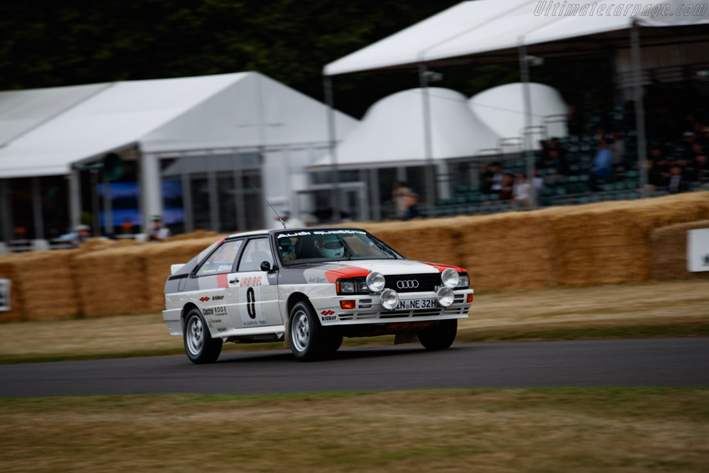 Audi Quattro Rallye (Gr4 R6)  - Entrant: Audi Tradition - Driver: Vesa Mikkola / Juha Mikkola  - 2023 Goodwood Festival of Speed
