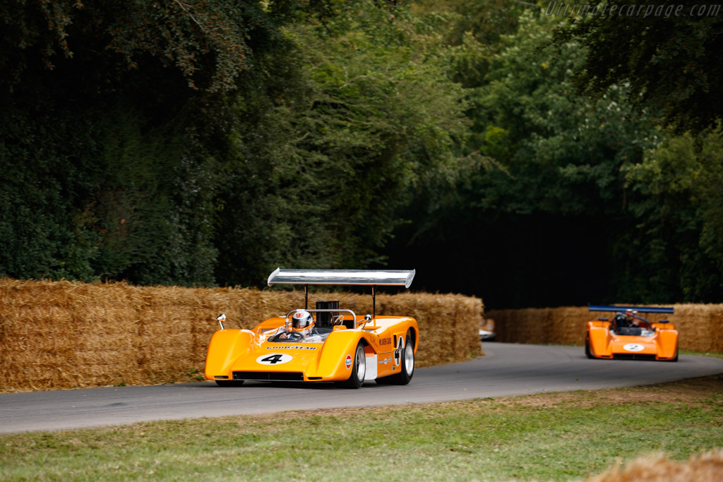 McLaren M8B Chevrolet - Chassis: M8B/2 - Entrant: John Stafford - Driver: Derek Bell  - 2023 Goodwood Festival of Speed