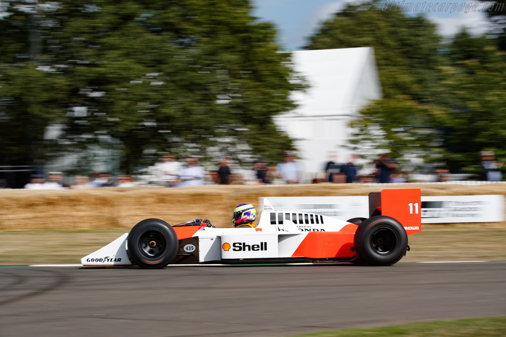 McLaren MP4/4 Honda - Chassis: MP4/4-4 - Entrant: Audrain Museum - Driver: Rob Garofall / Bruno Senna  - 2023 Goodwood Festival of Speed