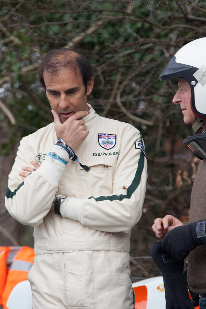 Emanuele Pirro with Julian Majzub   - 2012 Goodwood Preview