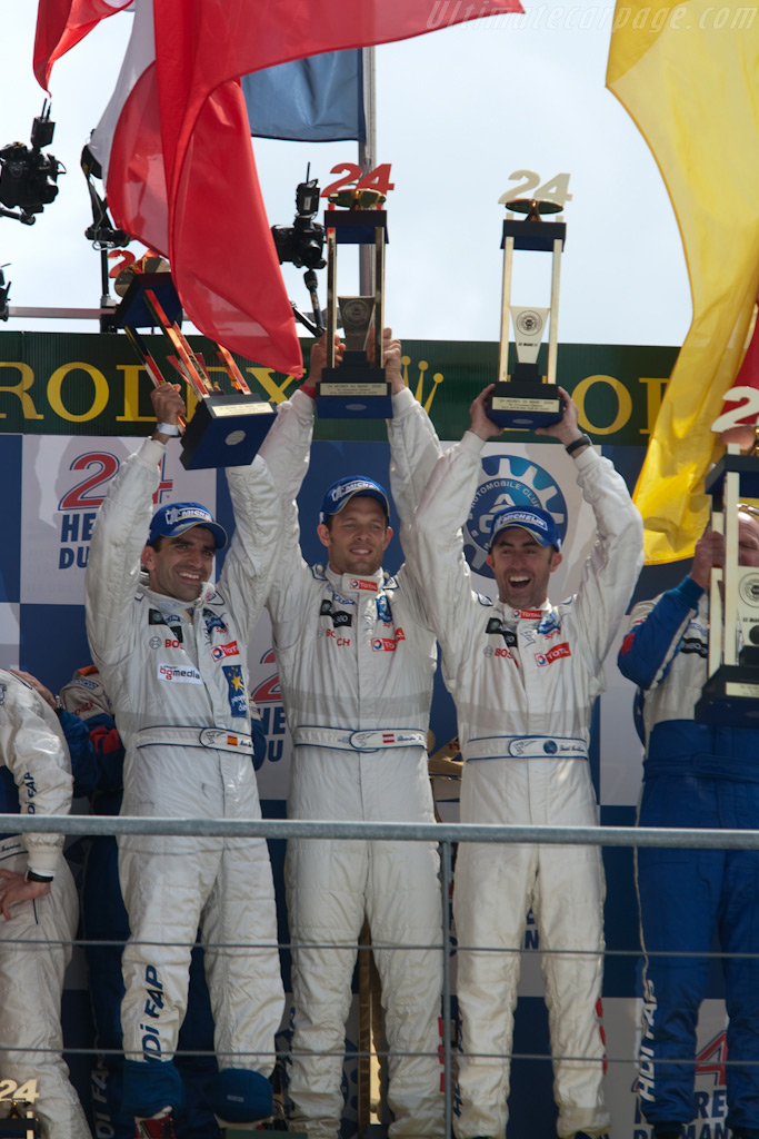 Gene, Wurz and Brabham   - 2009 24 Hours of Le Mans