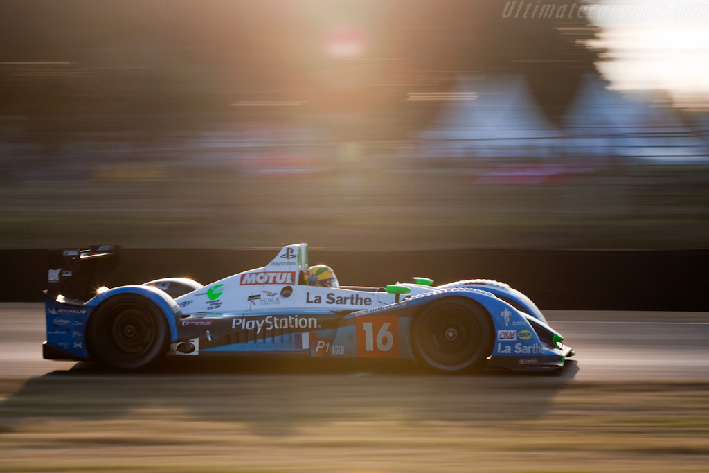 The sun setting on the P1 Pescarolo - Chassis: 01-08  - 2009 24 Hours of Le Mans