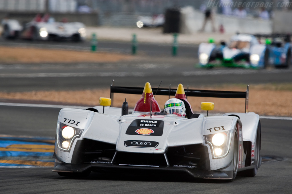 The three Audis and Pesca's Peugeot - Chassis: 105  - 2009 24 Hours of Le Mans