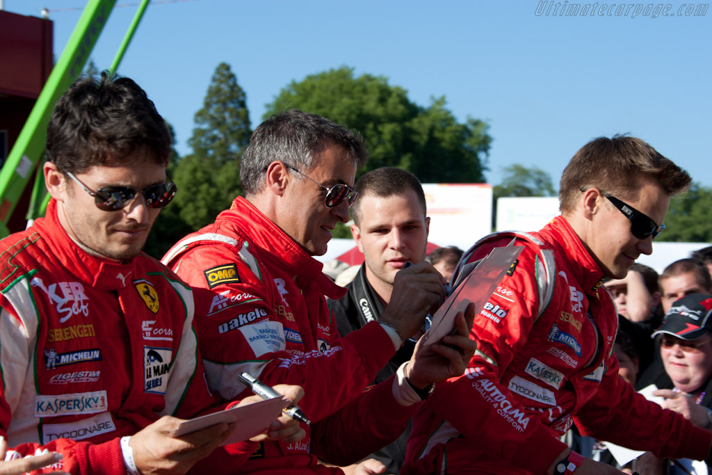 Fisichella, Alesi and Vilander   - 2010 24 Hours of Le Mans