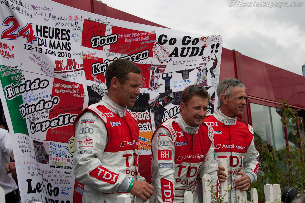 Kristensen, McNish and Capello   - 2010 24 Hours of Le Mans