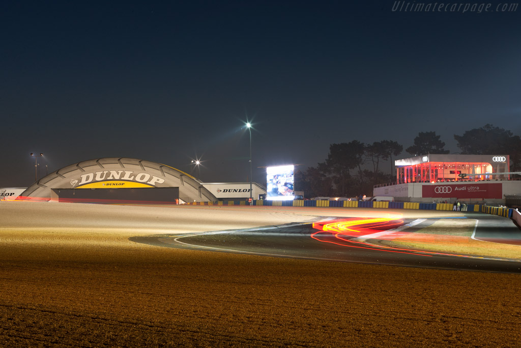 Dunlop bridge at night   - 2011 24 Hours of Le Mans