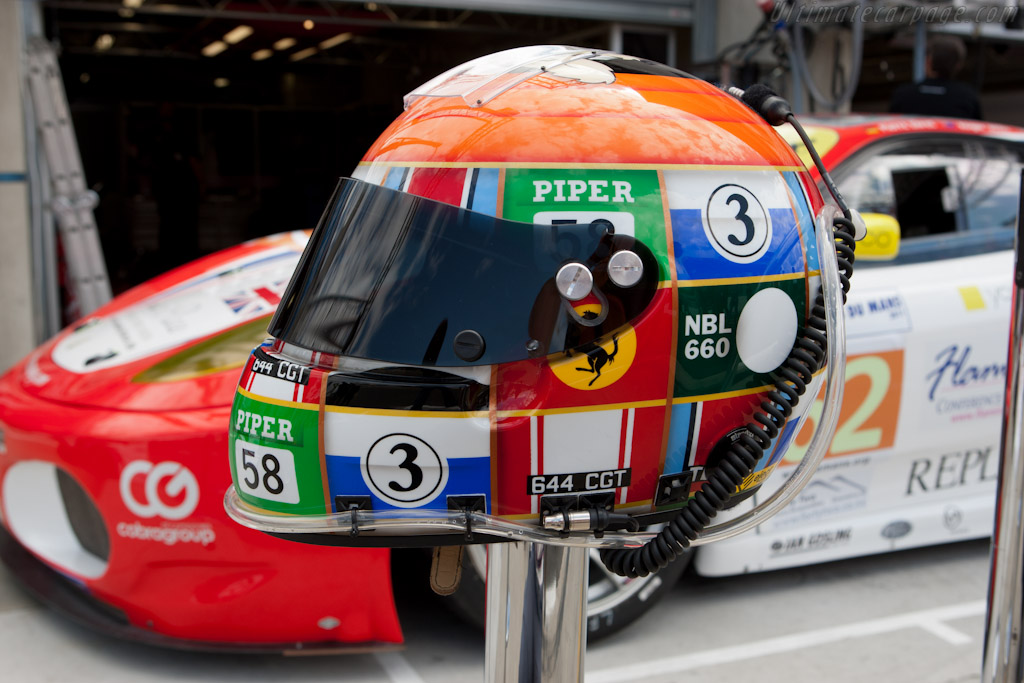 Shaun Lynn's helmet   - 2011 24 Hours of Le Mans