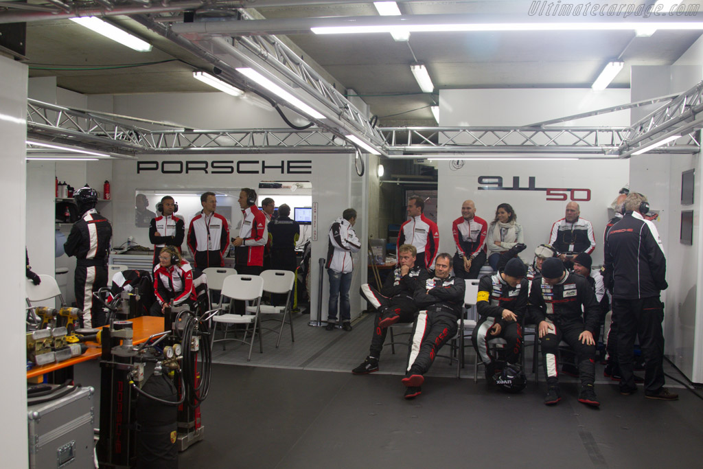The Porsche works team   - 2013 24 Hours of Le Mans