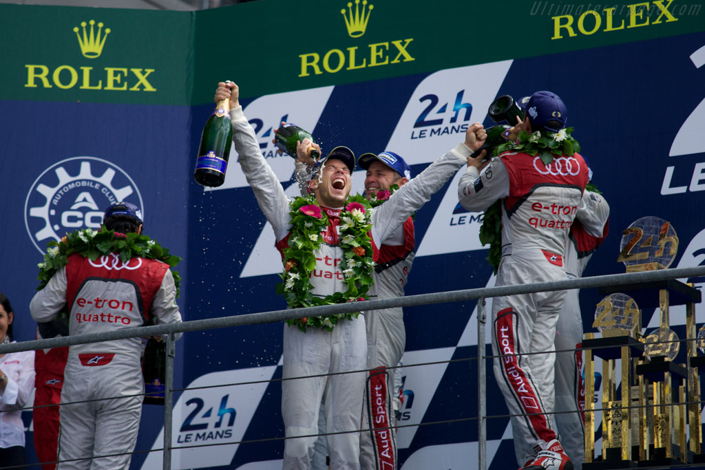 The podium   - 2014 24 Hours of Le Mans