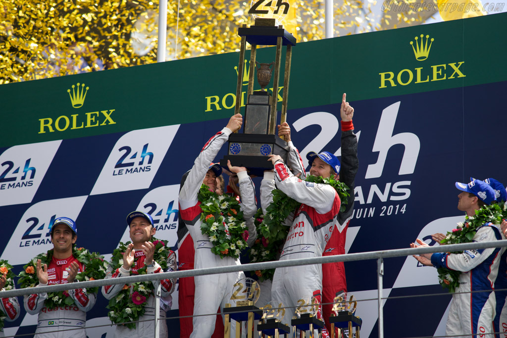 The podium   - 2014 24 Hours of Le Mans