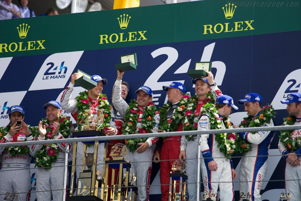 The podium   - 2014 24 Hours of Le Mans