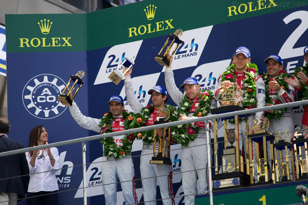 The podium   - 2014 24 Hours of Le Mans