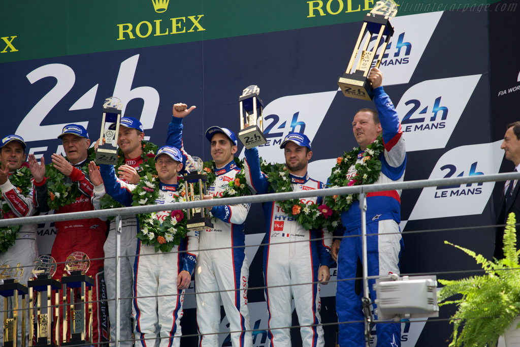 The podium   - 2014 24 Hours of Le Mans