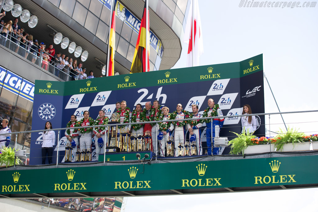 The podium   - 2014 24 Hours of Le Mans