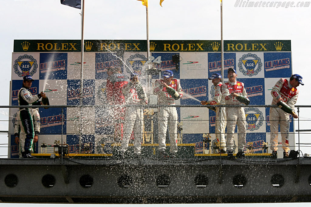 Champagne antics   - 2006 24 Hours of Le Mans