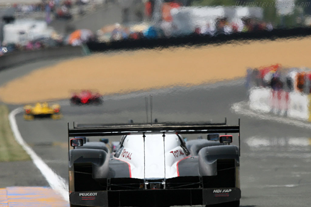 The two Peugeots chasing the #3 Audi - Chassis: 908-03 - Entrant: Team Peugeot Total - 2007 24 Hours of Le Mans