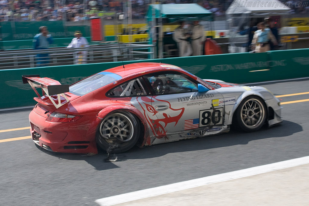 You should have seen the other guy - Chassis: WP0ZZZ99Z8S799914 - Entrant: Flying Lizards Motorsport - 2008 24 Hours of Le Mans