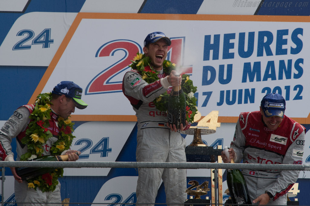 The podium   - 2012 24 Hours of Le Mans