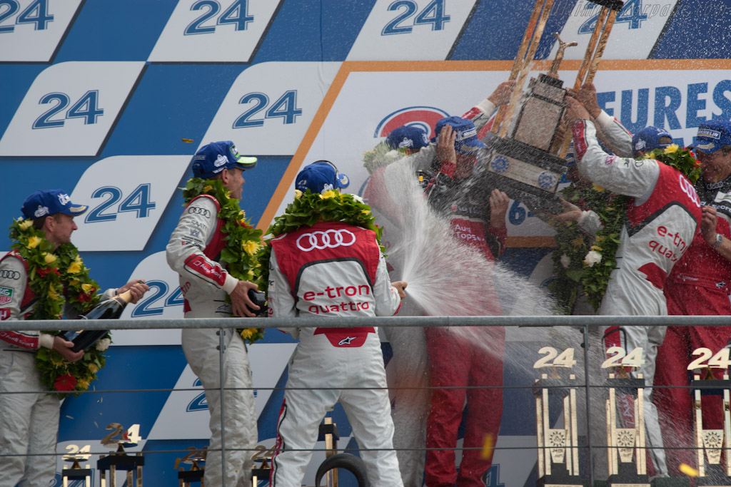The podium   - 2012 24 Hours of Le Mans