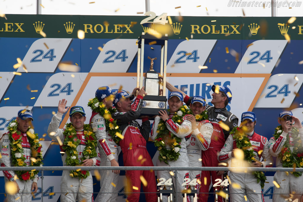 The podium   - 2012 24 Hours of Le Mans