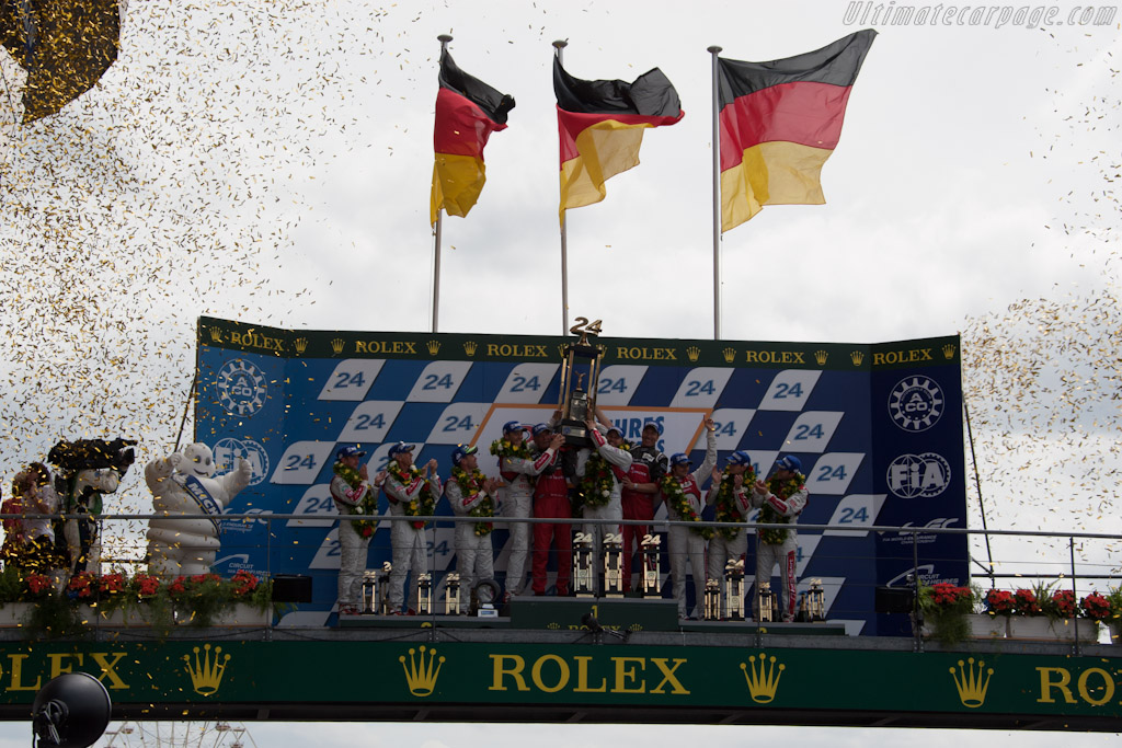 The podium   - 2012 24 Hours of Le Mans