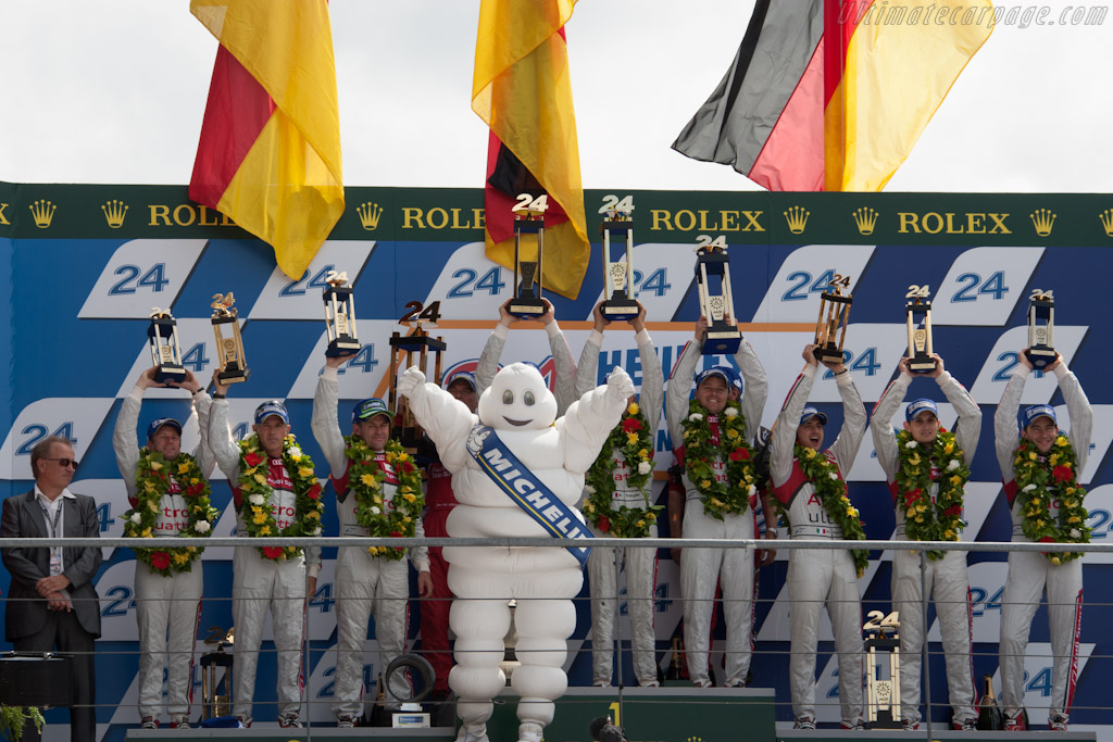 The podium   - 2012 24 Hours of Le Mans